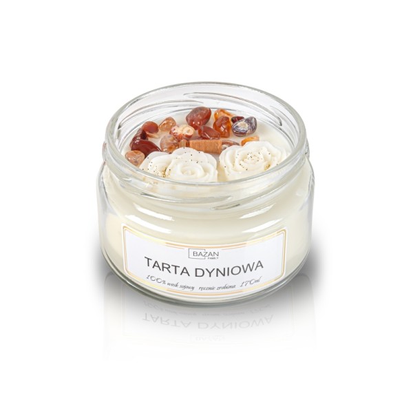 Świeca sojowa zapachowa w formie szklanej «Stone» Tarta dyniowa Świeca sojowa zapachowa w formie szklanej «Stone» Tarta dyniowa