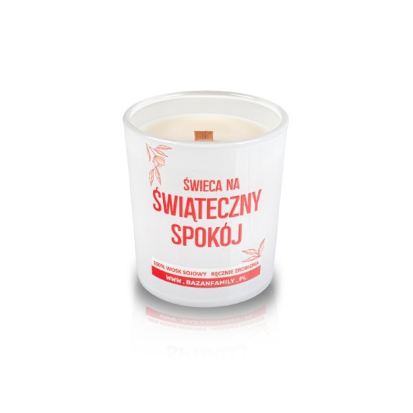 Świeca sojowa zapachowa w formie szklanej «ŚWIĄTECZNY POKÓJ» Świeca sojowa zapachowa w formie szklanej «ŚWIĄTECZNY POKÓJ»