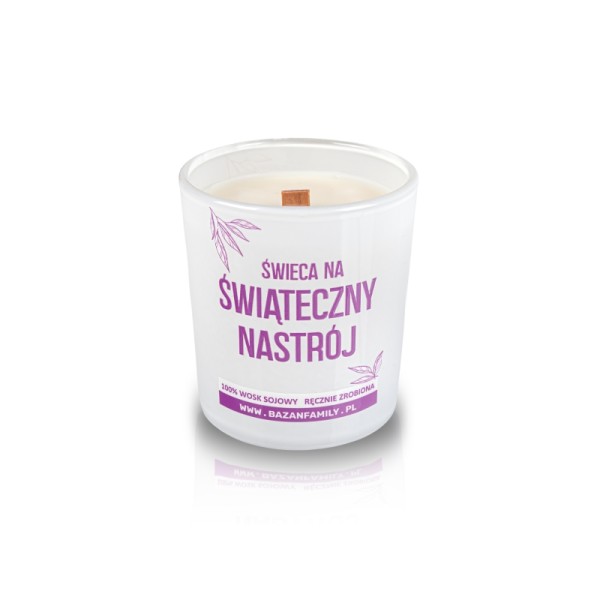 Świeca sojowa zapachowa w formie szklanej «ŚWIĄTECZNY NASTRÓJ» Świeca sojowa zapachowa w formie szklanej «ŚWIĄTECZNY NASTRÓJ»